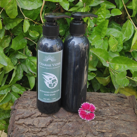 Taruvar Ayurveda - Oil Control-Activated Charcoal Hair Wash For Oily-Greasy hair (200 ml) - Taruvar Ayurveda