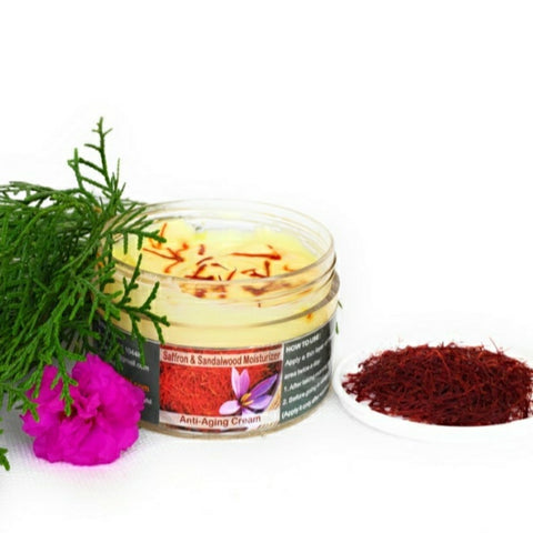 Taruvar Ayurveda - Saffron & Sandalwood Moisturizer Cream ( Anti - Aging ) - Taruvar Ayurveda